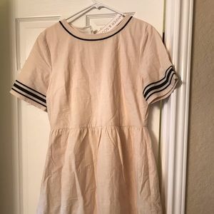 Cream and black dress - piper and scoot